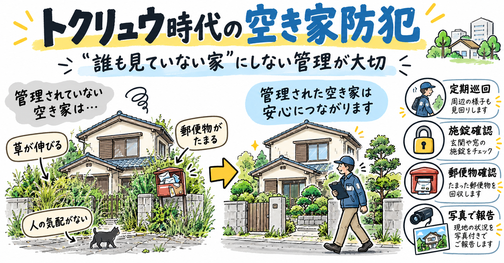 トクリュウ時代の空き家管理